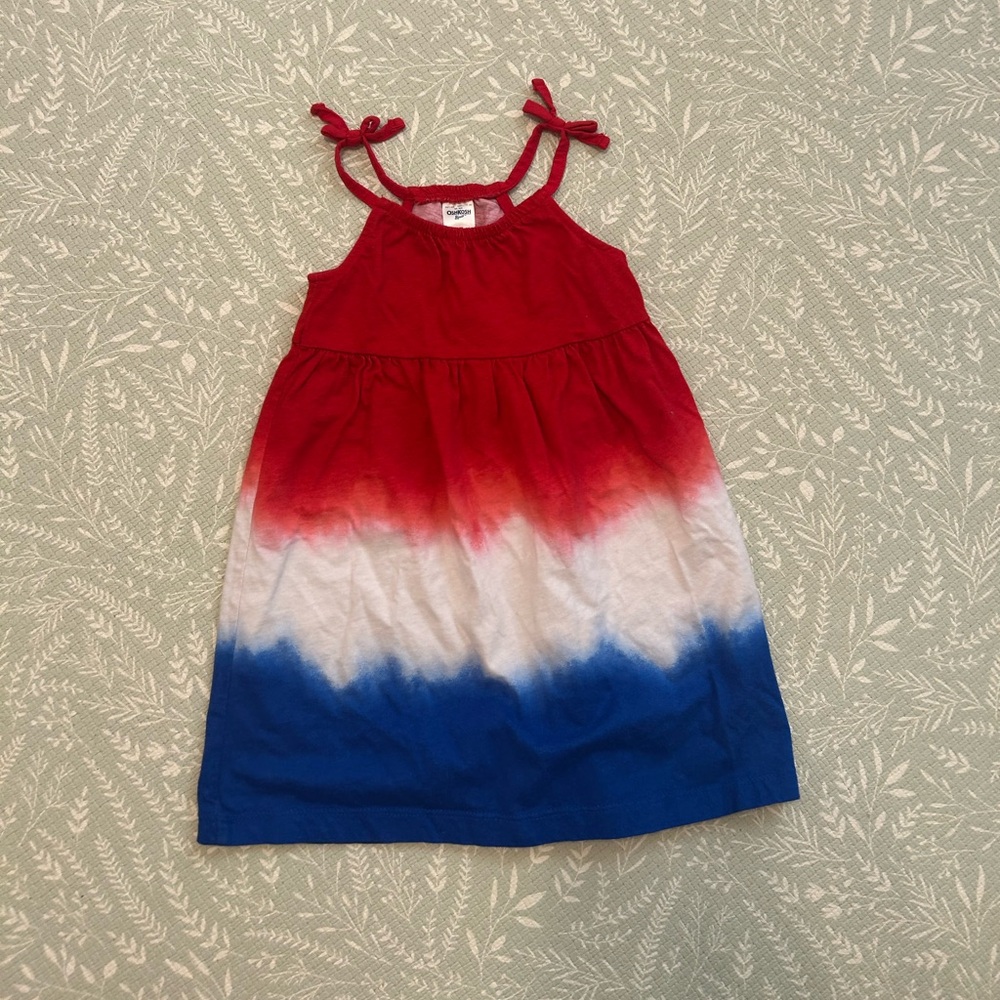 Oshkosh red white and blue dress